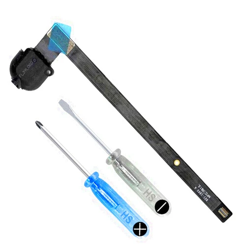 MMOBIEL Headphone Audio Jack Flex Cable Connection Replacement Compatible with iPad Air/iPad 6 / iPad 5 9.7 Inch (Black) incl. Tools