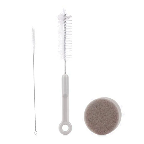 MiOYOOW 3PCS Cat Water Fountain Brushes & Sponge, Pet Drinking Dispenser Cleaning Kit for Pet Dog Cat Water Fountain Feeder Cup Bowl