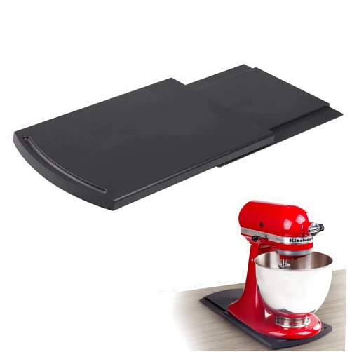 Bruvoalon Kitchen Appliance Sliding Tray, Slider for Coffee Pot, Coffee Maker, Toaster, KitchenAid Mixer, Blenders and Air Fryer, Coutertop with Rolling Wheels (1 Pack)