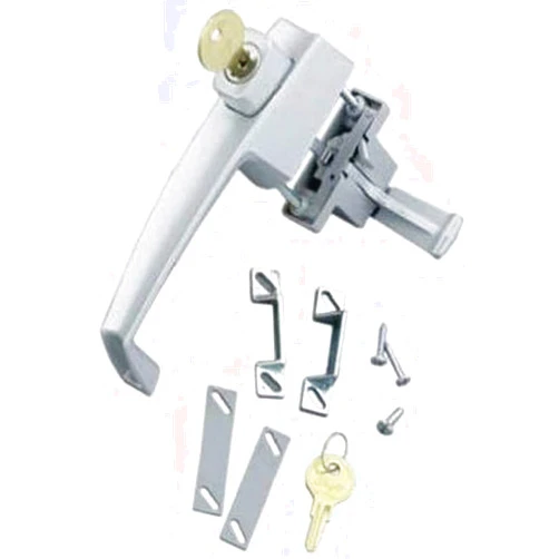 Wright Products VK333X3 Tie Down Keyed Push Button Door Latch for Screen and Storm Doors, Aluminum