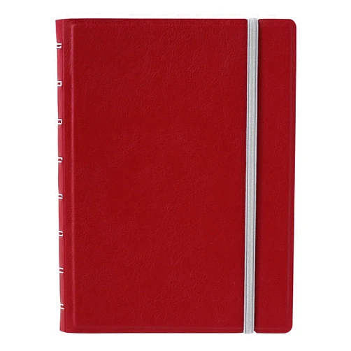 Filofax Contemporary Collection, Refillable Notebook, A5 Size, 112 Ruled, Repositionable Pages, 56 Sheets, Burgundy (B115121U)
