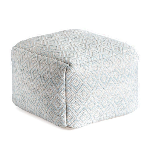 Anji Mountain 100% Handmade & Handcrafted Comfortable Home Décor Pouf Ottoman Footrest for Living Room, Bedroom, Nursery, Kidsroom, Patio Furniture - (22