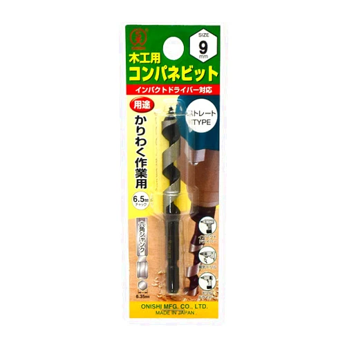 Onishi Kogyo Companevit (Straight) (NO.18E) 0.4 inch (9 mm)