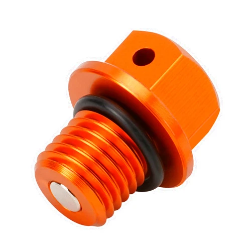 NICECNC Orange M12 x P1.5 Magnetic Oil Drain Plug Bolt Compatible with KTM 125-530 SX/SXF/EXC/EXC-F/EXC-R/XC/XCW/XCF 2000-23 450-690 SMR/SMC/Enduro/R/Adventure/Supermoto/R/Duke -2023,See Fitment