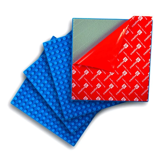 Creative QT Peel-and-Stick, Blue, 4 Pack, 10