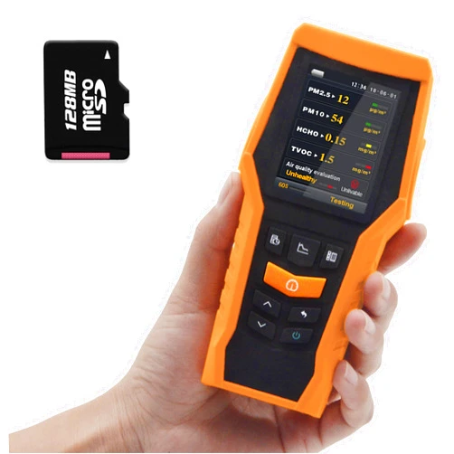 BLATN Smart Air Quality Meter indoor 11-in-1 Air Monitor PM1.0 PM2.5 PM10 Dust TVOC VOC Detector HCHO AQI Tester with Data Record for Home Office (126S)