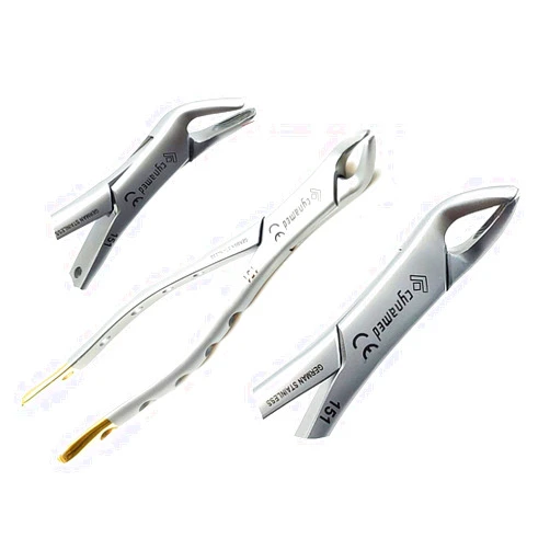 Cynamed Premium German Dental Extracting Extraction Forceps #151 Gold Handle -Dental Instruments (Cynamed)