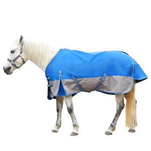 LEAFOREST 1200D Horse Blanket Waterproof Breathable Turnout (no Filling) Standard Neck Horse Sheet Blue Grey 78IN
