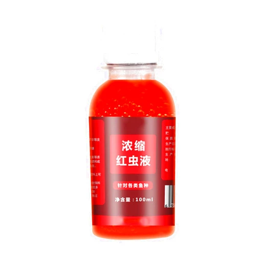Generic Bait Fish Additive,100ml Concentrated Red Worm Liquid | Fishing Lures Baits, High Concentration Fish Bait Attractant Enhancer, Smell Lure Tackle Food for Trout Cod Carp Bass Generic