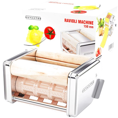 Nuvantee Ravioli Maker Attachment - 150 mm Detachable Ravioli Cutter - Stainless Steel Ravioli Machine