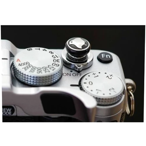 Lensmate Bird Soft Release Button - Black - fits Any Standard Threaded Release - fits X100VI, X100V, X100F, X100T, Xpro3 & Xpro2, X-T3, X-T2, X-E3, X-E2s, X-E2, X-T30, X-T20