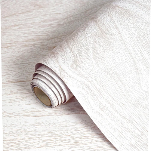 Lativo White Wood Contact Paper for Cabinets and Drawers Wood Grain Peel and Stick Wallpaper for Furniture Table Shelf Liner Self-Adhesive Wallpaper Vinyl Waterproof Easy to Install/Clean 18inW 118inL