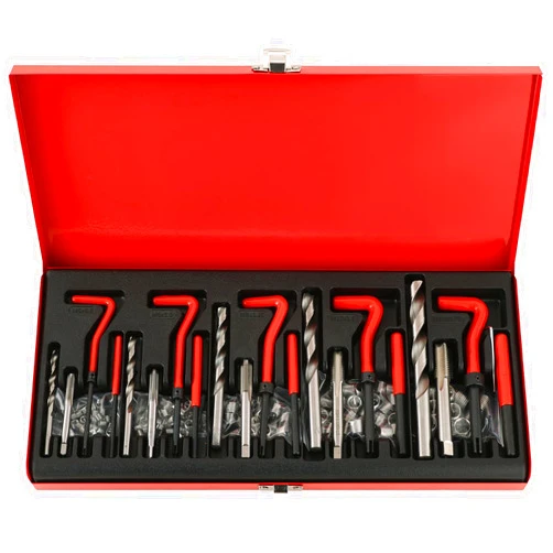 DASBET 131pcs Metric Thread Repair Tool Kit | HSS Drill Helicoil Repair Kit Metric M5 M6 M8 M10 M12