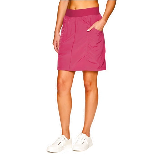 RBX Active Fashion Skort for Women, Long Length Golf/Pickleball Skort with Flat-Front Waistband, Plus Sizes