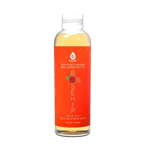 Pursonic Rosehip Oil for Face, Nails, Hair and Skin, 6 Ounce