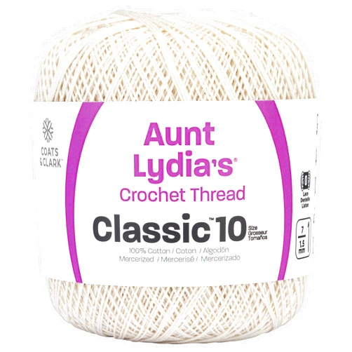 Red Heart Classic Crochet Thread, 1 Pack, Antique White, 1200 Foot