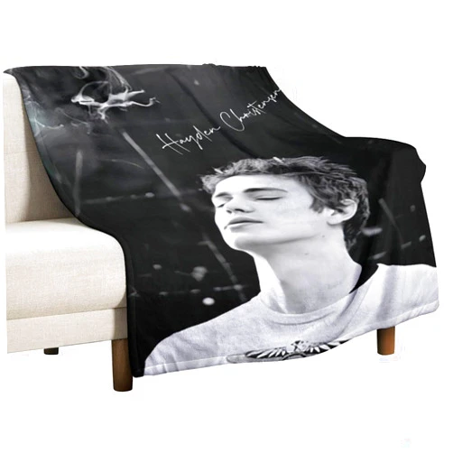 Asnme Hayden Blanket Christensen, Washable Lightweight Blanket for Sofa Bed Office, Warm Plush Blanket for All Seasons 30