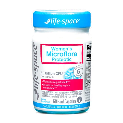 Life-Space Probiotic for Women, Support Healthy Vaginal Microflora & Comfort, BV & VVC Infection Treatment, Urinary Tract Health, Lactobacillus rhamnosus, 6.3 Billion CFU, Multi Strain - 60 Capsules