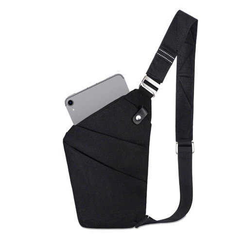 Keanoo Slim Sling Bag Cross body Bag, Anti Theft Travel Bag, Multi-pocket Chest Shoulder Bag for Women Men