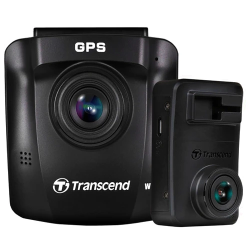 Transcend 64GB DrivePro 620 1440P 2K QHD 60fps Dual Dashcam with GPS, WiFi and Dual Mounts TS-DP620A-64G