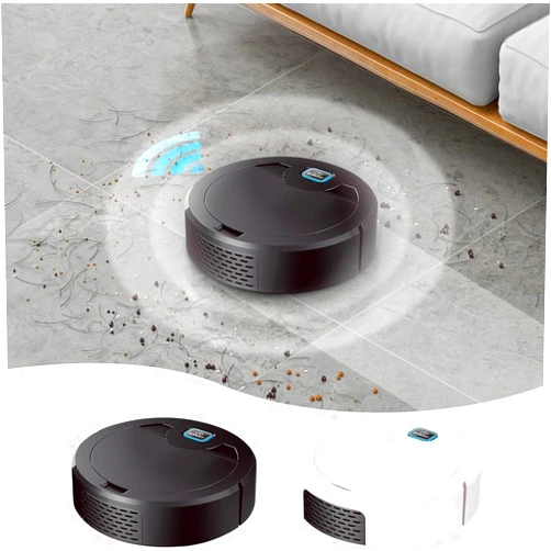 PaReks Robot Vacuum Cleaner and Mop Combo, 3-in-1 Robot Vacuum Cleaner with Water Tank/Bin/Brush, Blocked by Hair, Remote/App, Ideal Robot for Hard Floors/Pets (Black)