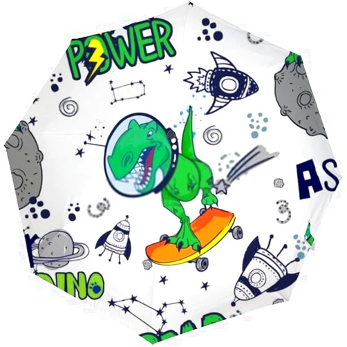 Beiboure umbrella windproof travel umbrella rain, sun light and portable automatic opening and closing umbrella.Dinosaur pattern