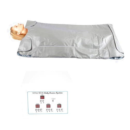 ArianaSpas 3-Zone Far Infrared Sauna Blanket, FIR Steam Heating Weight Loss Body Shaper, Professional Detox Home Spa Therapy Beauty Device, 3 Independent Temperature Zone