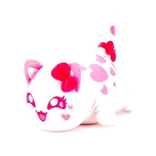 Womise Cat Plush Mee-Meow Toy,KC Bow Tie Cute Anime Cartoon Stuffed Animal Figure Toy Plush Pillow for Valentine's Day Gift