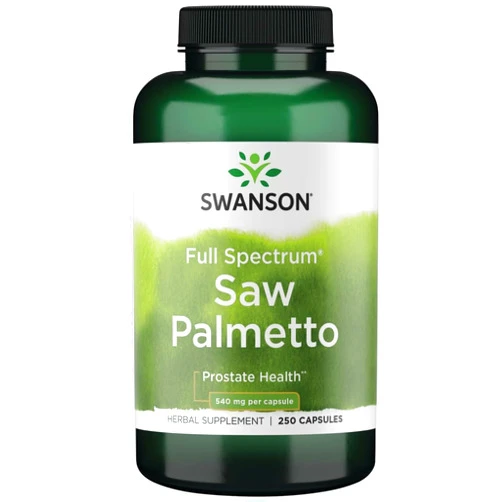 Swanson Saw Palmetto - Herbal Supplement Promoting Male Prostate Health Support - Natural Hair Supplement & Urinary Health Support (540 mg 250 Capsules)