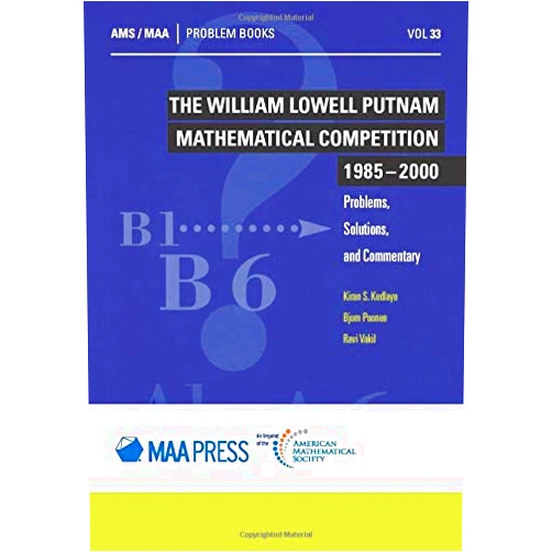 By Kiran S. Kedlaya (Author), Bjorn Poonen (Author), Ravi Vakil (Author) & 0 more The William Lowell Putnam Mathematical Competition 1985 - 2000: Problems, Solutions, and Commentary (Problem Books, 33)