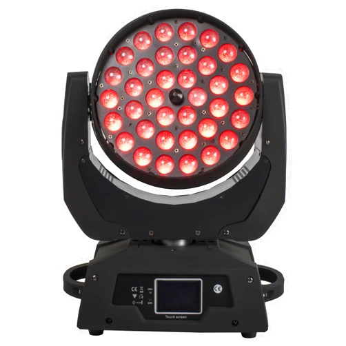 SHEHDS LED Moving Head Light 36x18W Wash Zoom Effect (15-90 Degree) DJ Lights RGBWA+UV 6IN1 DMX 512 Touch Screen Stage Lights for Christmas Wedding Disco Party