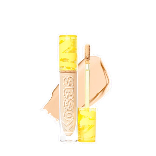 Kosas Revealer Concealer - Medium Coverage Makeup with Hyaluronic Acid, Conceals Dark Circles Under Eyes, Dark Spots and Blemishes + Brightens, Hydrates, Long-Lasting & Vegan, (Tone 05 W)