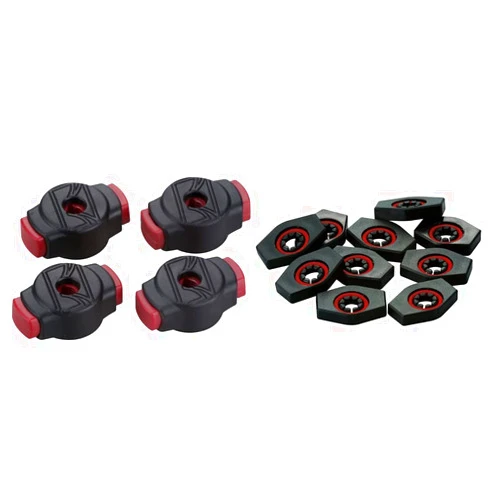TAMA QC8B4 Quick-Set Cymbal Mate 4pc/Pack & Drum Accessory (TTL10),Black