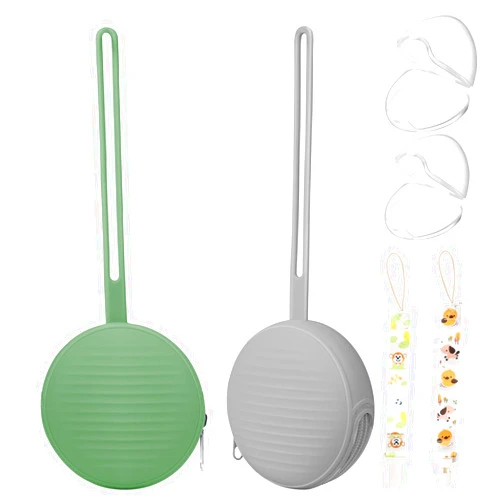 Sopkdey Pacifier Case, Holder for Traveling Baby Essentials Set - BPA Free