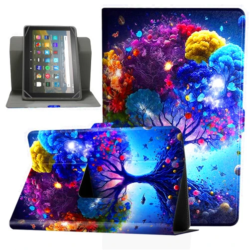 Pudazvi Universal 7.5-9.0 inch Tablet Case,360 Degree Rotatable Kickstand Multiple Viewing Stand Case Cover for 7.9
