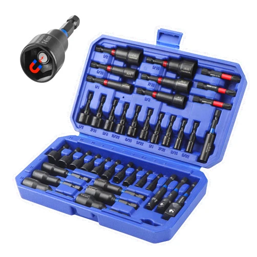 WORKPRO 39-Piece Magnetic Nut Driver Set, Impact Drill Driver Bit 1/4