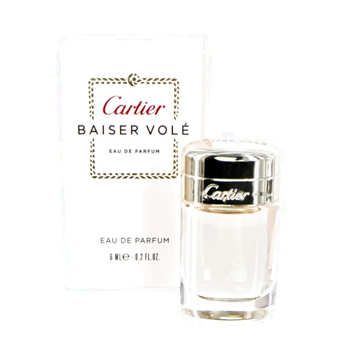 CARTIER BAISER VOLE by Cartier. Eau De Parfum 6ml-0.2fl.oz. For Women. SPLASH. MINI (Note Minis Approximately 1-2 Inches in Height). Boxed.