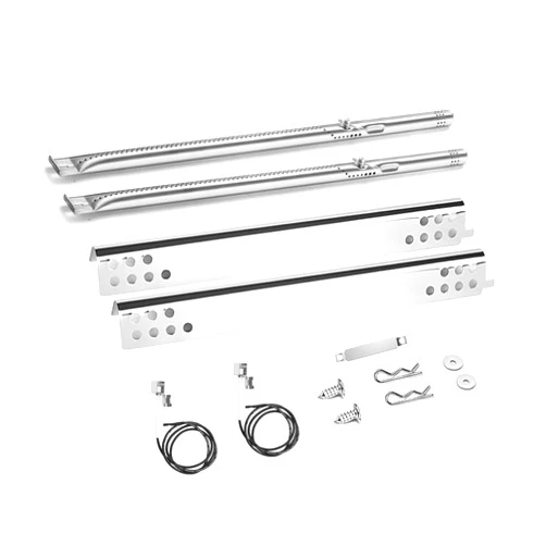 JCLMER Grill Replacement Parts for Charbroil Performance 2 Burner 463625217, 463625219, 463673517, 463673019, 463673617, 463673619, Heat Plate Tent Shield, Crossover Tube for Char-Broil 2 Burner Gas Grill