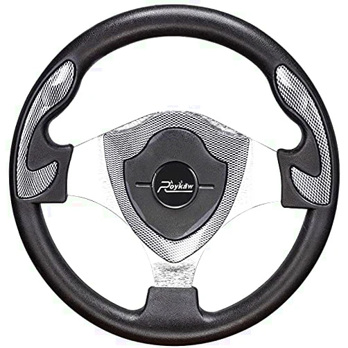 Roykaw Golf Cart Steering Wheel Compatible with Yamaha EZGO Club Car (Carbon Fiber)