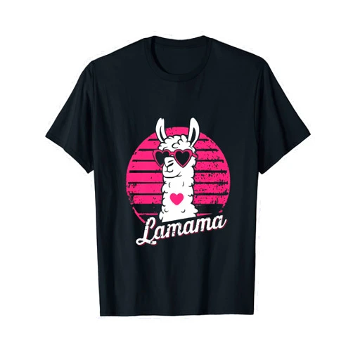 LAMAMA GRAPHIC DESIGN Lamama Mama Lama Alpaca Fresh Mum Pregnancy T-Shirt