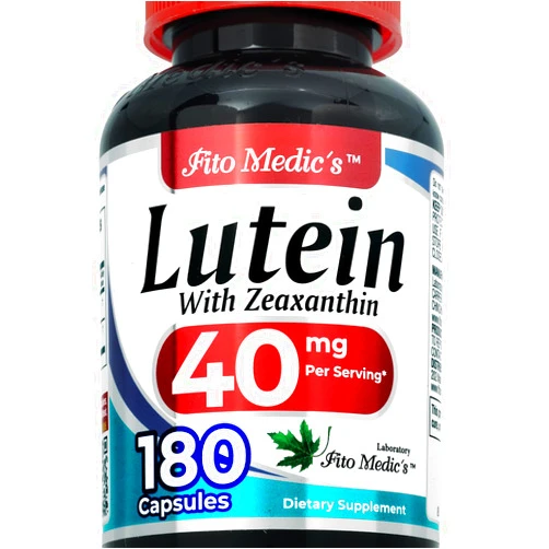 FITO MEDIC'S Lab | Lutein |180 Capsules |40 mg| Lutein 40mg | Lutein and zeaxanthin Supplements | Concentrate Extract | Lutein 40 mg | Lutein and zeaxanthin | zeaxanthin | Ultra high Absorption.