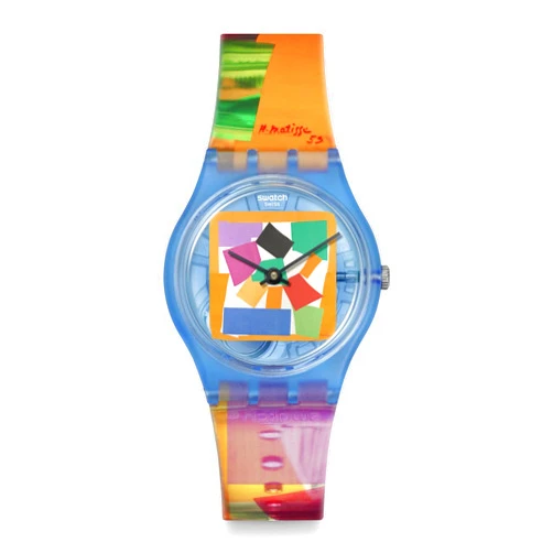 Swatch Casual Watch Transparent Quartz Bio-sourced Art Journey Matisse's Snail