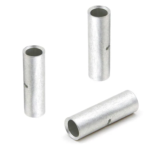 SVAAR 16-14 Gauge Non-Insulated Butt Connectors 100 PCS 16-14 AWG Butt Splice Connectors 2 mm² Wire Uninsulated Crimp Butt Connectors Pure Copper Tin Coated Marine Grade Crimp Butt Terminals