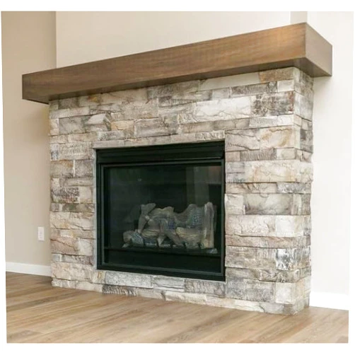 Timberstone Beam Mantel - Rough Sawn - Walnut - 5ft, BMR-5-rough