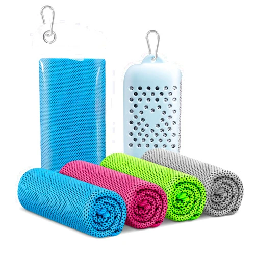 Finvizo 4 pack Cooling Towels for Neck: Cool Towel Workout sweat towel for Sports Gym, Grey
