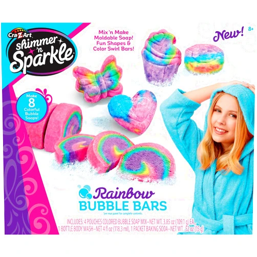 Cra-Z-Art Shimmer 'N Sparkle Make Your Own Rainbow Bubble Bars