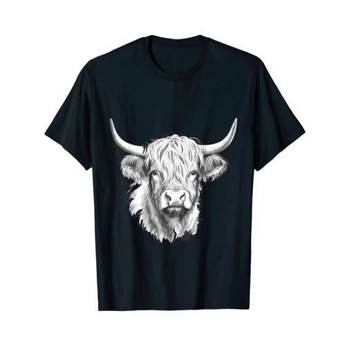 Schottisches Hochlandrind Züchter Geschenkidee Kuh Scottish Highland Cow Highland Beef Gift Farmers T-Shirt