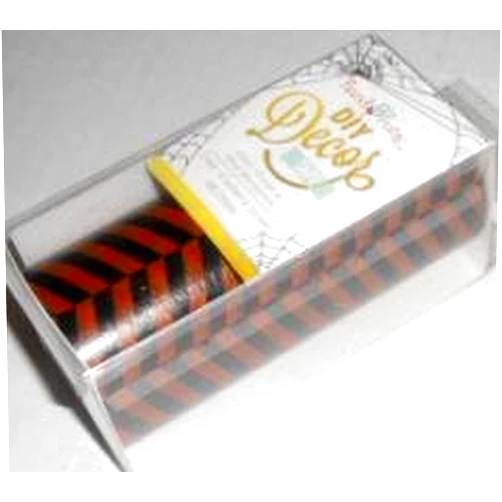 Hazel & Ruby DIY Halloween Decor Tape - Orange and Black Herringbone