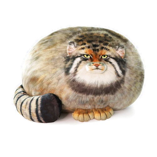 Sew Butiful Steppe Cat Plush, Cat Stuffed Animal 30cm/12inch, Pallas Cat Plush Pillow, Cute Plushies for Girls, Soft Plush Pillow, Throw Pillow Doll Decoration Doll Gift for Kids Boys Party Christmas