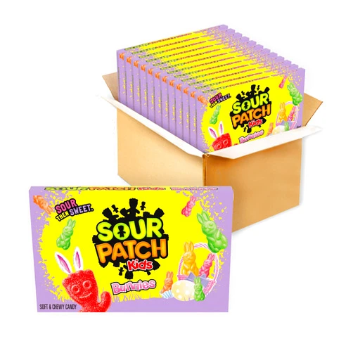 SOUR PATCH KIDS Bunnies Soft & Chewy Easter Candy, 12 - 3.1 oz Boxes Easter 3.1 Ounce (Pack of 12)